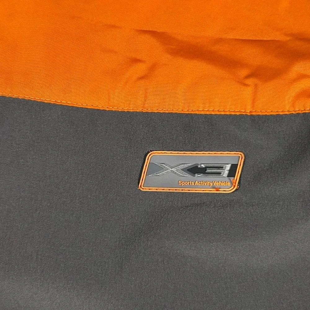 Salomon Windbreaker Jacket Mens XL Orange Grey X3‎ Sports Activity Vehicle Zip